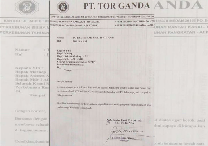 surat PT Torganda