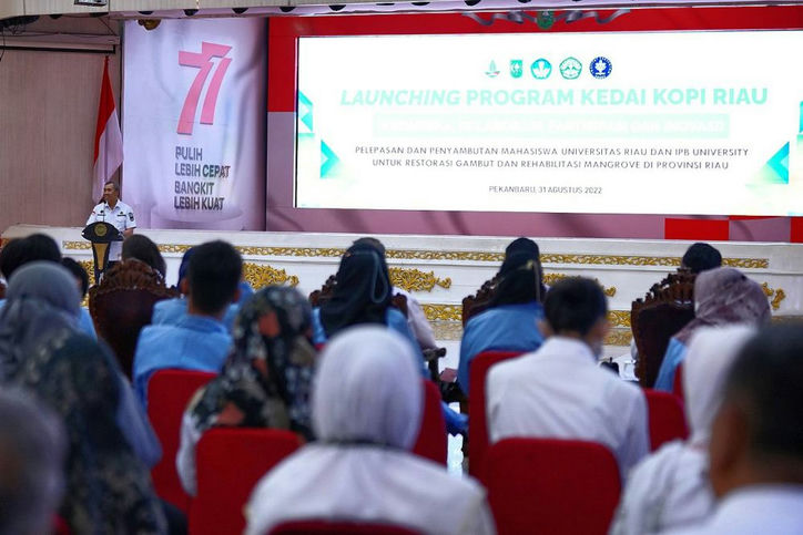 Pemprov dan BRGM menggelar launching Kedai Kopi Riau.