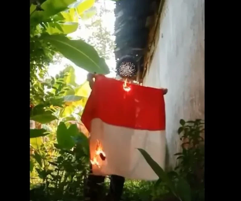 Video Pembakaran Bendera Merah Putih di Pontianak Jadi Viral