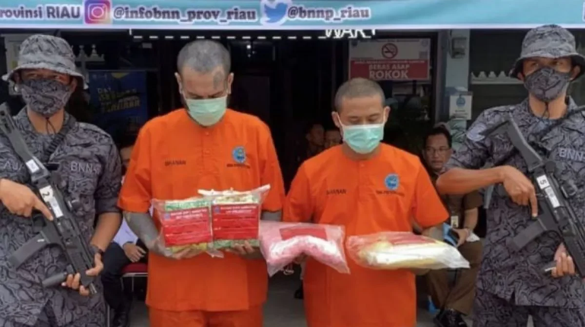 BNN Riau Menggagalkan Peredaran Narkoba Antar-Pulau yang Dibungkus dalam Kemasan Kosmetik