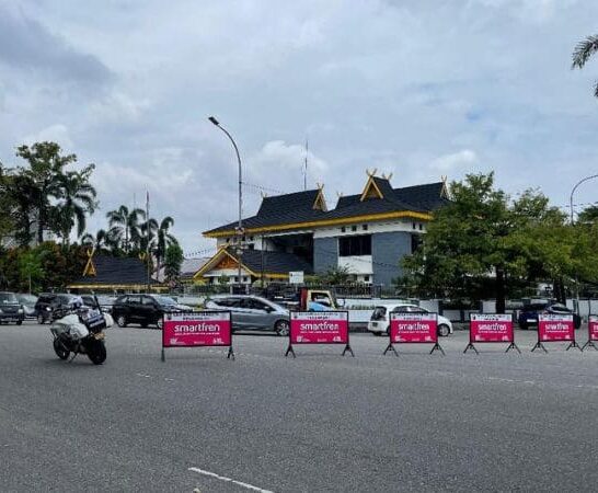 Deklarasi Pemilu Damai 2024,Polisi Lakukan Penutupan Jalan Gajahmada